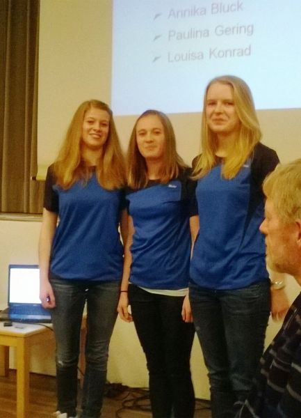 Ronja, Maite und Kathleen wurden geehrt